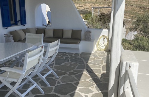 Ftelia Apartment | Seaside house in famous Ftelia Beach Mykonos1 min walking distance from thebeach