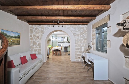 Filaki Villa | Seaview Traditional Villa Among Olive Trees 500 Metres from Sandy Beach