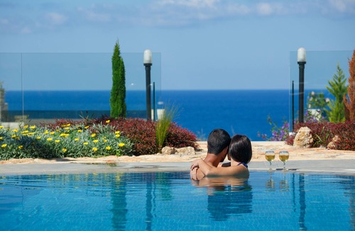 Stavromenos Villa | Seaview Villa with Private Heated Seaview Pool & Hammam 800m from beach & shops