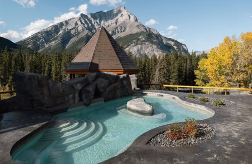 Banff Apartment | Spacious King Condo | Fireplace + Balcony
