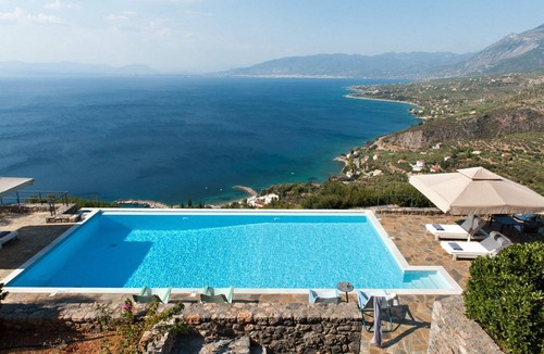 Kitries Villa | Splendid Messinia Resort Villa | Private Pool Mansion Sea View | Private Pool &.