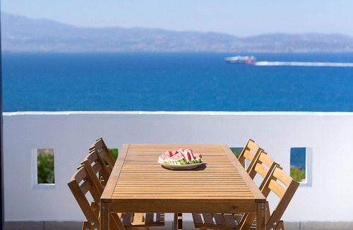 Stelida Villa | Stelida Sunset. Short walk to Prokopios beach. Aegean Blue, sky ,sea and relax