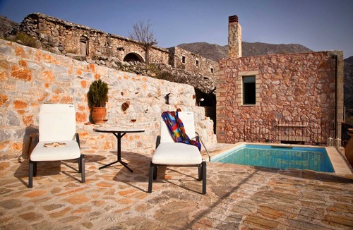 Goni Villa | Stone Built villa Galatia Poolside & Perfect View