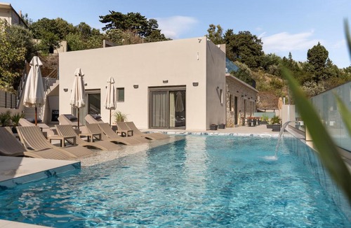 Kournas Villa | Stone Heaven Luxury Villa with Private Heated Pool