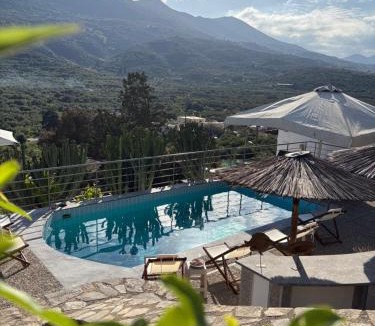 Kounelion Villa | Stone Heaven Villa -Poolside BBQ & Fresh Herbs