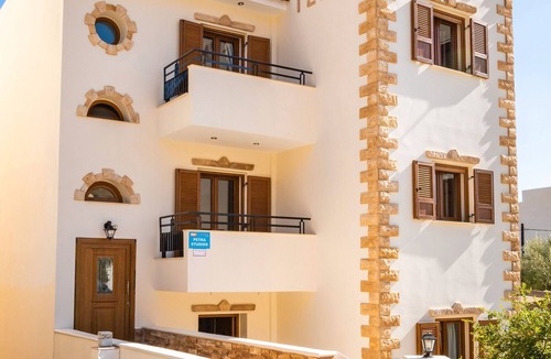 Karpathos Town Apartment | Studio Apartment 'No 2' with Mountain View, Wi-Fi and Air Conditioning