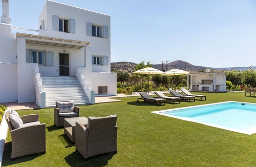 Naxos Villa | Stunning Naxos Villa | 5 Bedrooms | Villa Chawla | Spacious Outdoor Area with.
