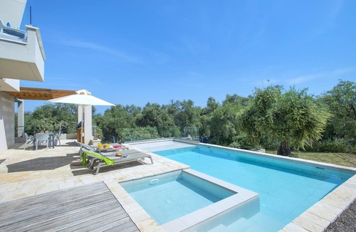 Acharavi Villa | Stylish Modern Villa, A/C, Private Pool & Fabulous Sea Views 15mins walk to Acharavi or Roda Beach!