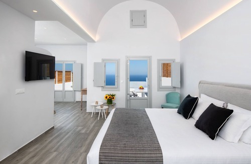 Vourvoulos House | Suite Sea View with Loft & Private Pool - Siete Mares Luxury Suites
