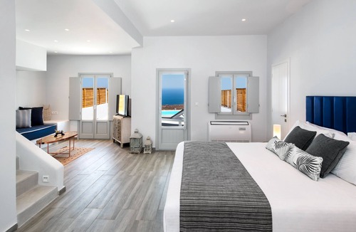 Vourvoulos House | Suite Sea View with Loft & Private Pool - Siete Mares Luxury Suites