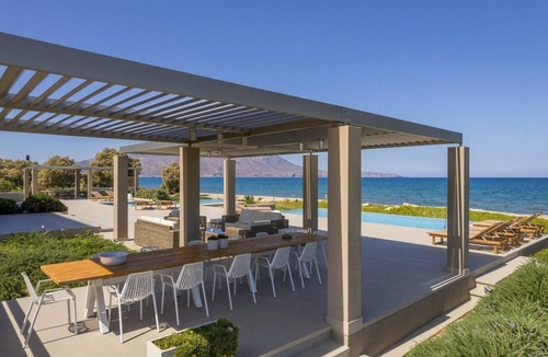 Korfalonas Villa | Superb Kissamos Villa | Villa Poseidon’s Cove | Beach Front | 8 Bedrooms | Breathtaking Sea Views | Private Outdoor Pool | Private Furnished Terrace | Peaceful Outdoor Ambiance | Prime Location