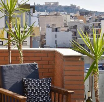 Metaxourgio Apartment | Tete's Acropolis View Penthouse
