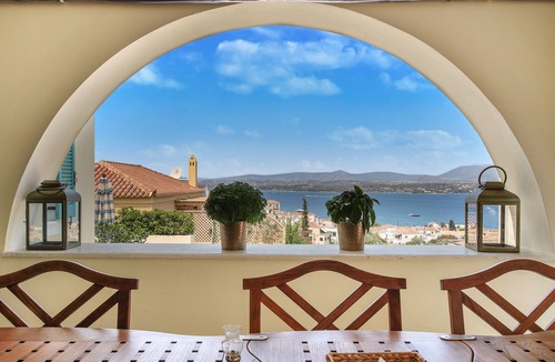 Spetses Villa | The Great Gatsby 6BR villa overlooking Spetses old town by JJ Hospitality-