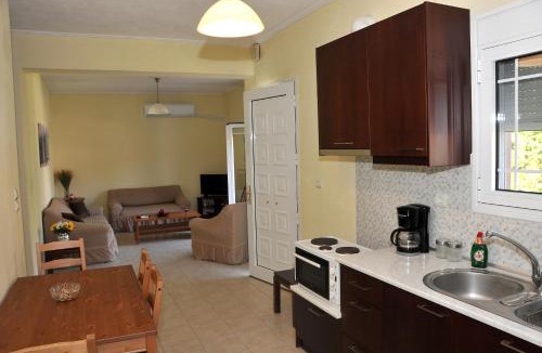 Kalambaka Apartment | The Other Side of Meteora with lush garden, BBQ & pavillion