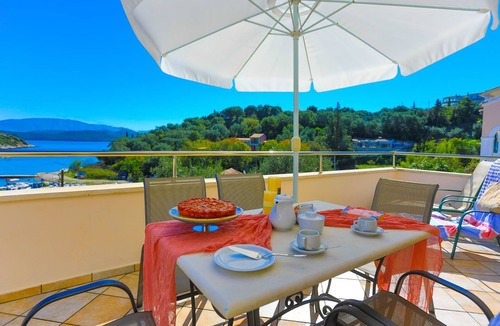Agios Stefanos Apartment | Theophilos 2: Amazing location, Bay views, A/C, WiFi, sleeps 4