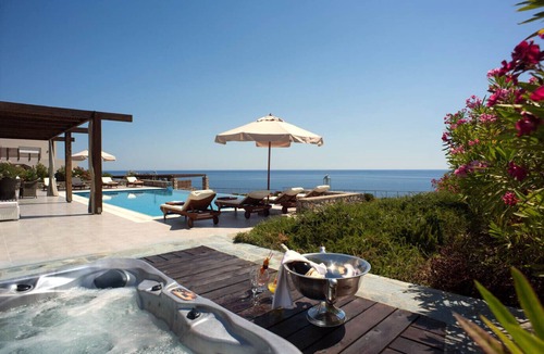 Pefkos Villa | TOP LUXURY 5 BEDROOM VILLA WITH PRIVATE HEATED POOL AND TENNIS COURT IN PEFKOS