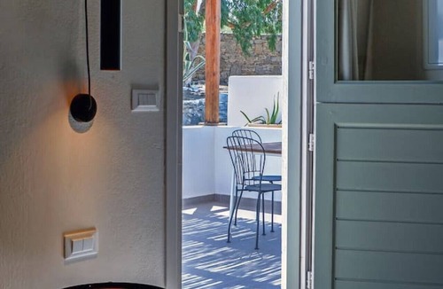 Mykonos Town House | Traditional Mykonos style Studio with Private Terrace and Garden
