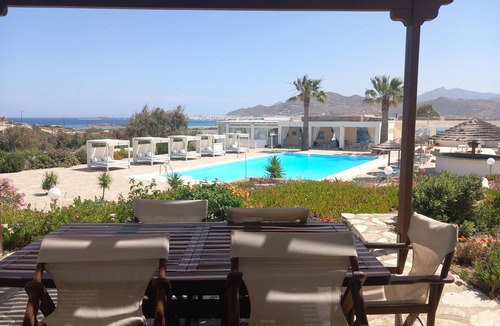 Agios Prokopios Villa | Two bedroom villa with two baths, panoramic sea views, hot tub, breakfast incl.