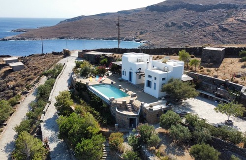 Kithnos Villa | Two villas with private pool BBQ and beach