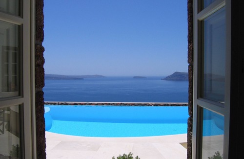 Oia Villa | Unique 1868 Winery Canava - Caldera View, Private Pool, Hot tub, Sunbathing deck