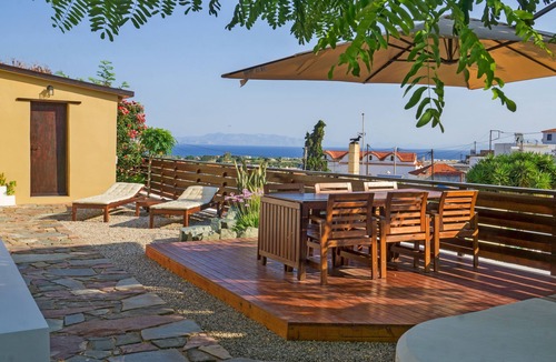 Fanai Villa | Villa Acacia - Sea & Mountain View in a Traditional Mosaic with Modern Touches