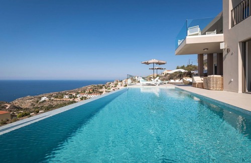Kokkinon Khorion Villa | Villa Almyra, Divine Sea Views, Private Infinity Pool, Furnished Terrace,.