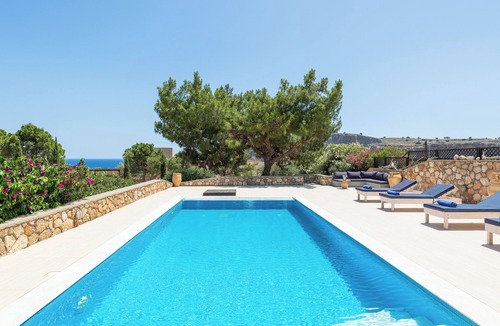 Lindos Villa | Villa Amara, Blue Line, Lindos, 3 bedroom villa with private pool and hot tub