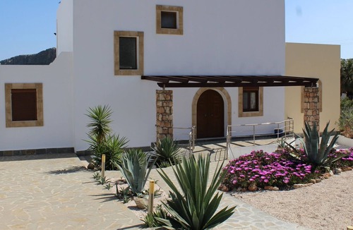 Lindos Villa | Villa Andreas Lindos, Lindos, Rhodes. Beautiful modern villa with LED lit pool