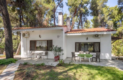 Sane House | Villa Anty Holiday Home in Sani, Chalkidiki—Private Terrace & Pine Forest Views