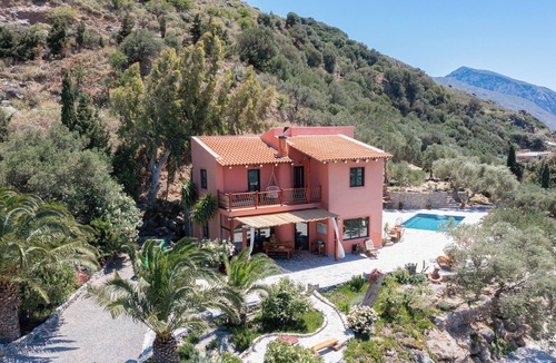Mariou Villa | Villa "asomatos" Kreta, Südküste, Plakias, Preveli mit Atemberaubender Aussicht