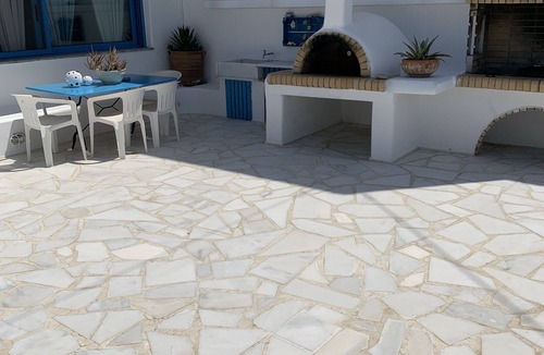 Makry Gialos Villa | Villa "Blue Sea" with Sea View, Terrace & Wi-Fi