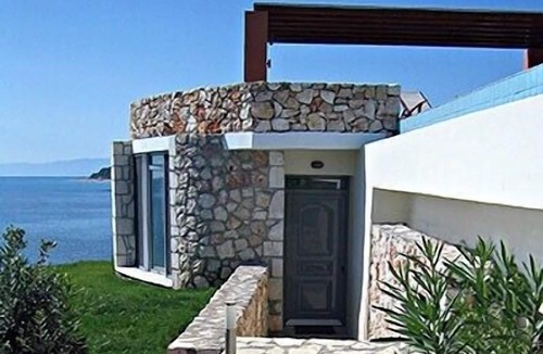 Skala Villa | Villa Brio complex Villa 4:Your Balcony on the Ionian Sea! Direct access to sea!