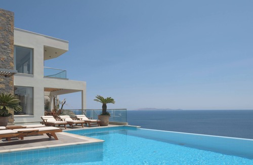 Agia Pelagia Villa | Villa Candia Lux, with Heated Pool & Beach Access