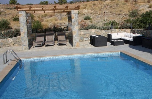 Makry Gialos Villa | "Villa Danae" - Luxury Private Villa - Heated Pool, Sea Views, BBQ - sleeps 11