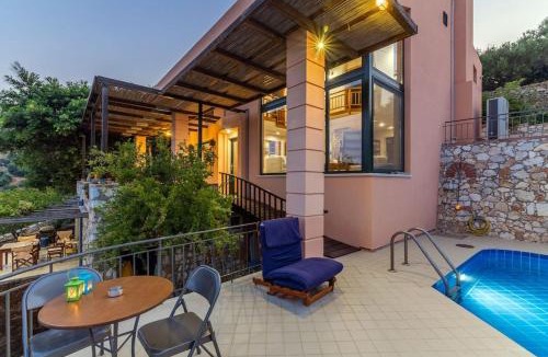 Linoperamata Villa | Villa Evakri with Private Swimming Pool BBQ