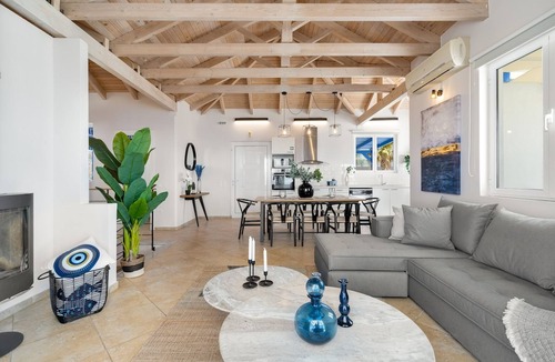 Tersanas Villa | Villa Hemera, ocean view private heated pool