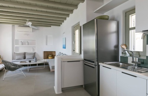 Tourlos Villa | Villa Hydrionae, Divine Sea Views, Private Furnished Terrace, Shared Pool,.