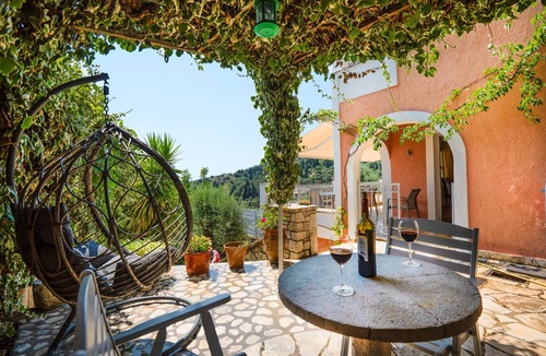 Petaleia Villa | Villa Kalamia: Amazing views of Kalami, private pool, WiFi, A/C