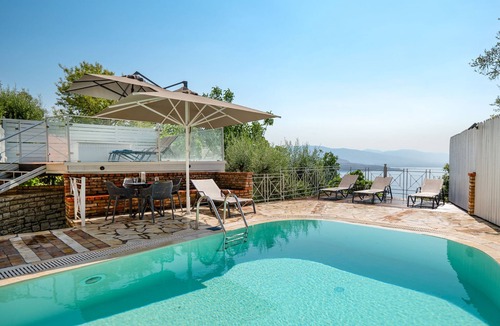 Petaleia Villa | Villa Kalamia: Amazing views of Kalami, private pool, WiFi, A/C
