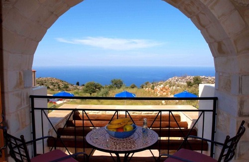 Kefalas Villa | Villa Kristina, Luxury villa, sea view, private pool, outdoor kitchen/living