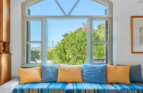 Glisidia Villa | Villa 'Mari Art Cycladic Villas - Levantis' with Sea View, Wi-Fi and Air Conditioning