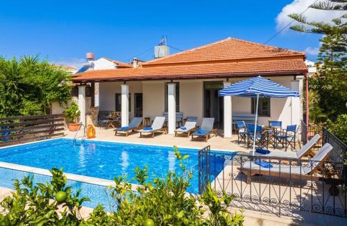 Kefalas Villa | Villa Maro Large Private Pool AC WiFi