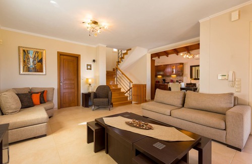Limni Villa | Villa Senses: A modern charming villa, private pool, stunning views, really spacious for 8 people