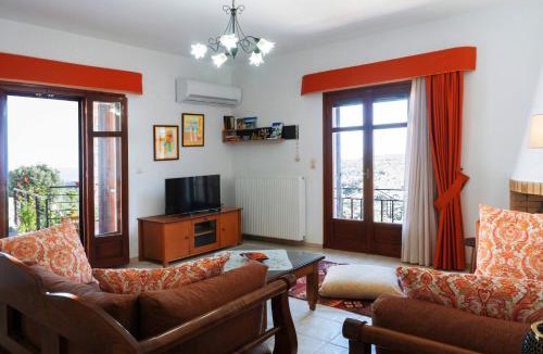 Agia Triada Villa | Villa Sunset with stunning sea view, kids area and hammocks on roof terrace