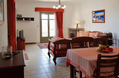 Agia Triada Villa | Villa Sunset with stunning sea view, kids area and hammocks on roof terrace