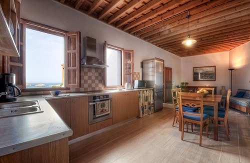Lindos Villa | Villa Thalassa 1 | 2 Bedrooms with En-suite | Traditional Lindian Bed |.