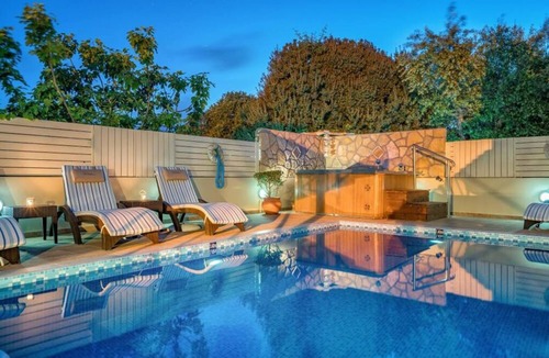 Neromilos Villa | Villa with private pool, water massage pool and sea view roof garden
