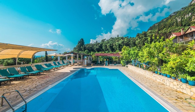 Andromaches sea view studio 2 with shared pool, balcony & Wi-Fi