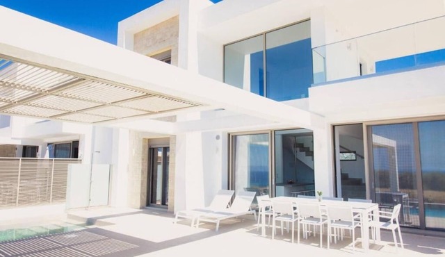Contemporary Hillside Villa with Private Pool