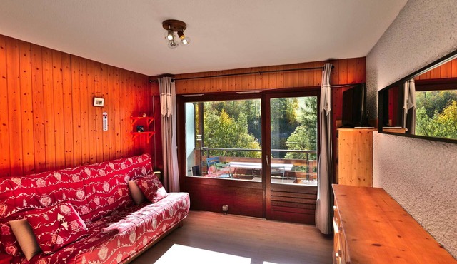 Cozy studio for 4 with balcony, peaceful and near slopes in Le Grand-Bornand